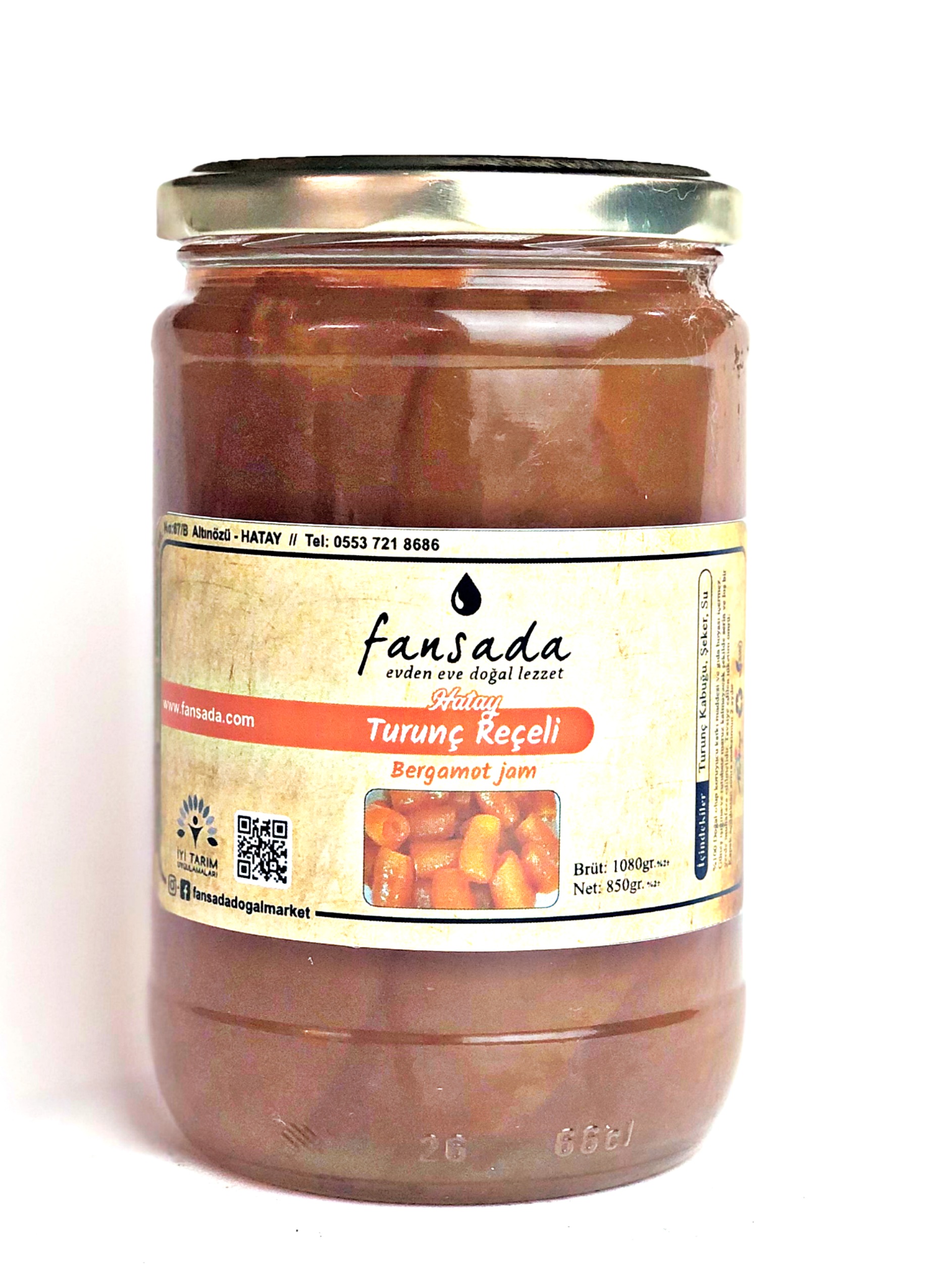 Turunç Reçeli Cam kavanoz (Hatay) 850 gr