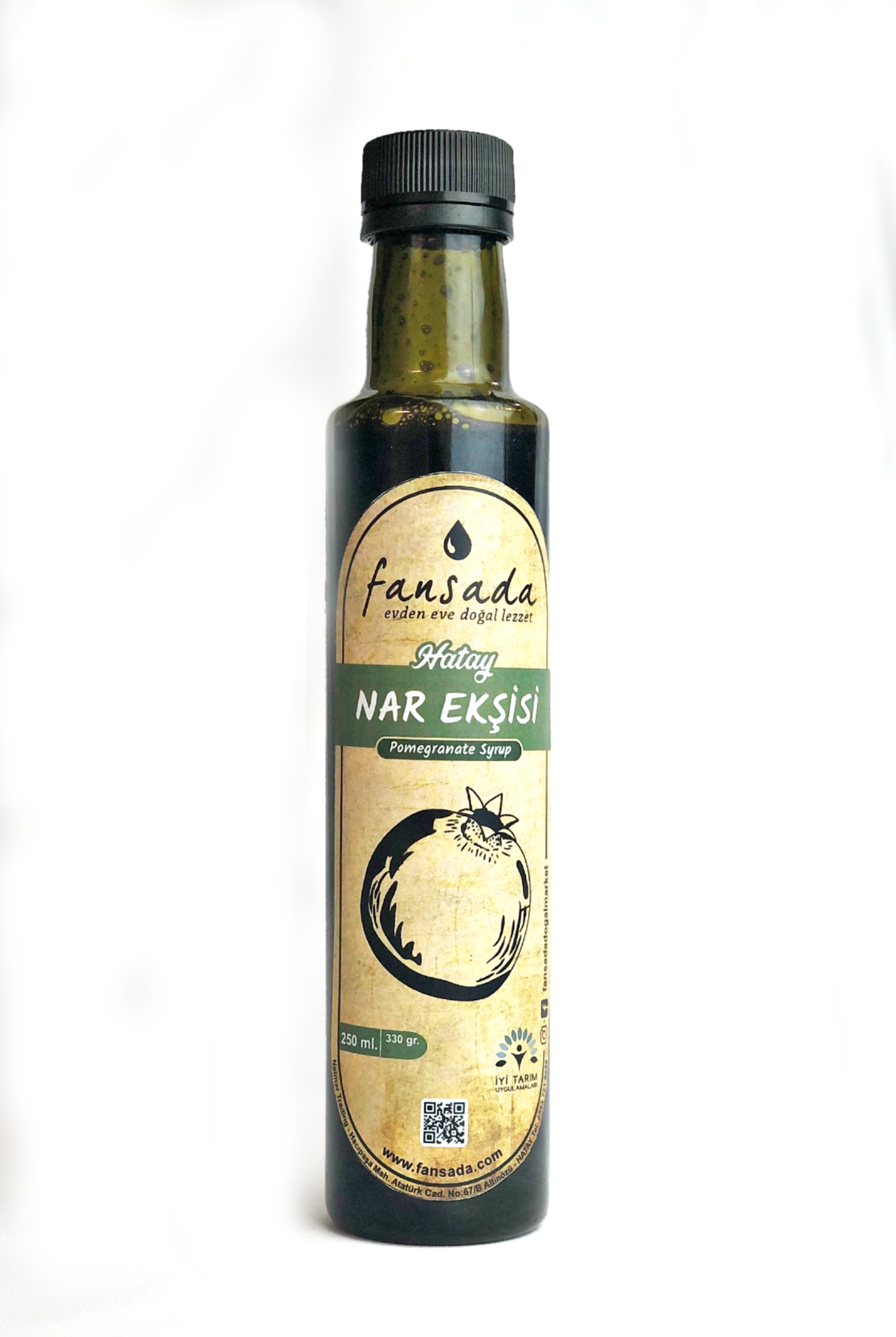 Nar Ekşisi Kazanda Kaynatma Cam Şişe (Hatay) 250 ML 