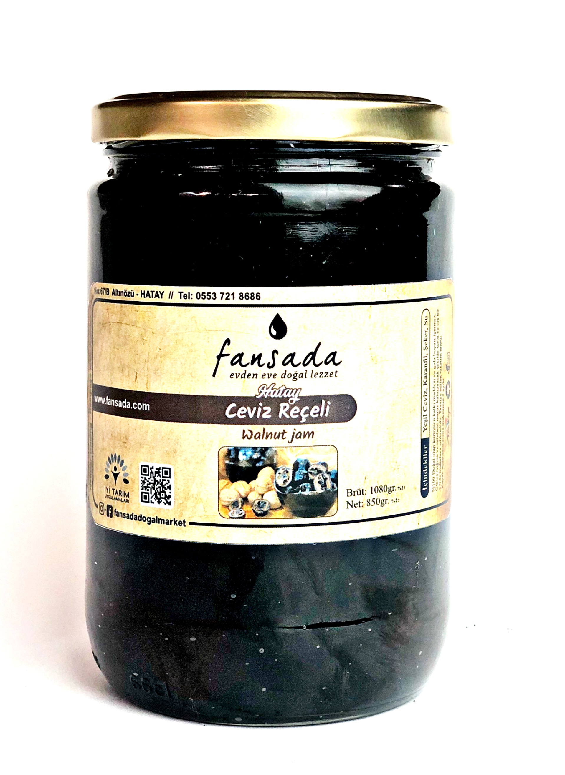Ceviz Reçeli Cam kavanoz (Hatay) 850 gr